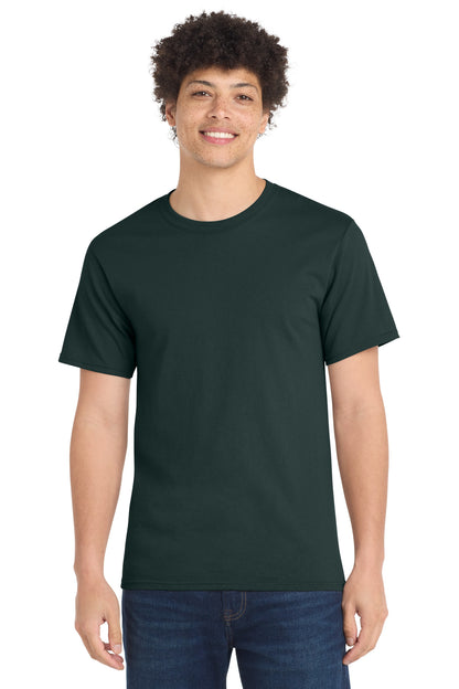 Custom Embroidered Port & Co T-Shirts  in Dark Green