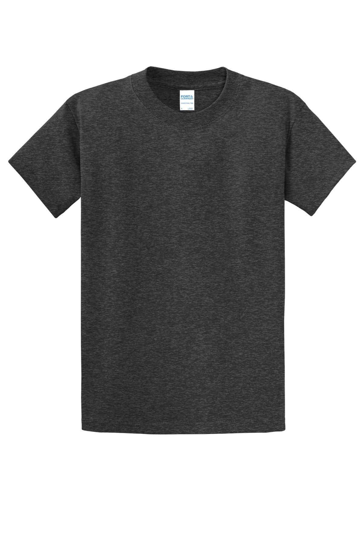 Custom Embroidered Port & Co T-Shirts  in Dark Heather Grey