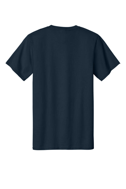 Custom Embroidered Port & Co T-Shirts  in Deep Navy