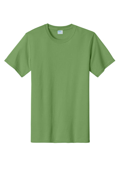 Custom Embroidered Port & Co T-Shirts  in Dill Green