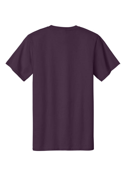 Custom Embroidered Port & Co T-Shirts  in Eggplant