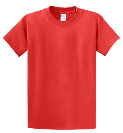 Custom Embroidered Port & Co T-Shirts  in Fiery Red