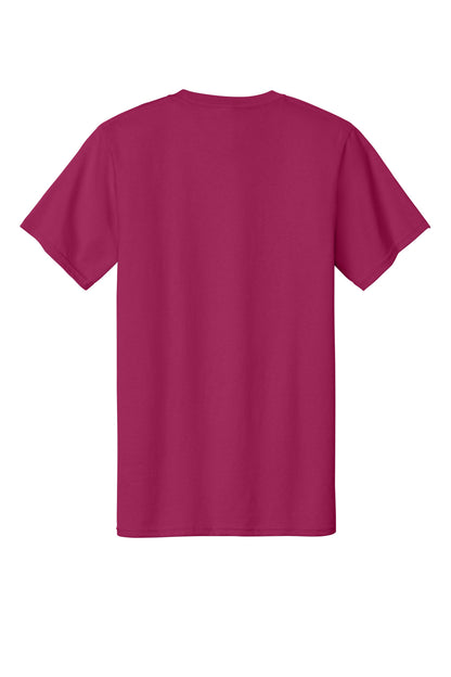 Custom Embroidered Port & Co T-Shirts  in Flush Pink