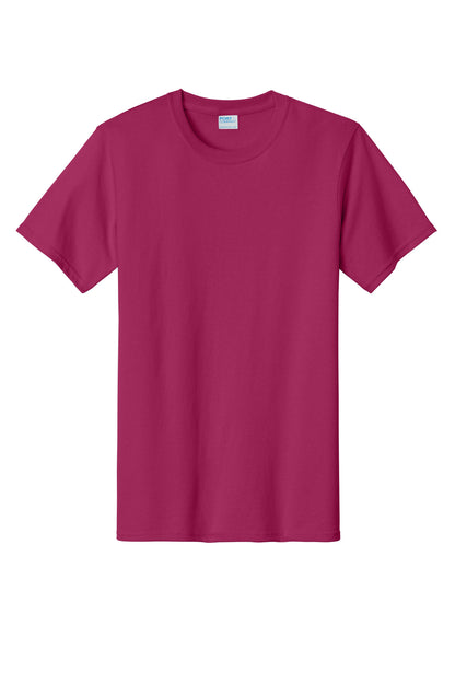 Custom Embroidered Port & Co T-Shirts  in Flush Pink