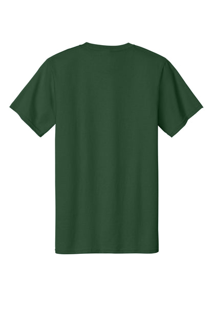 Custom Embroidered Port & Co T-Shirts  in Forest Green