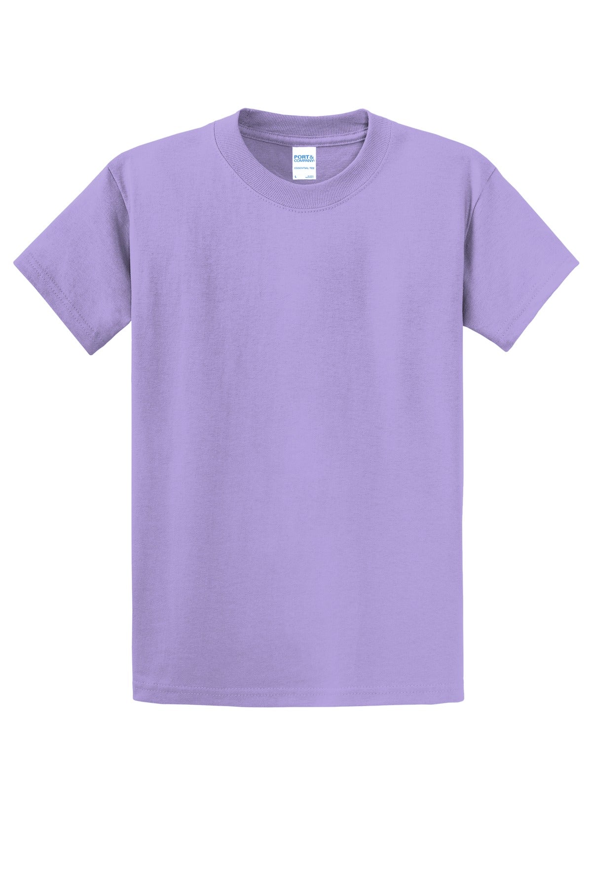 Custom Embroidered Port & Co T-Shirts  in Lavender