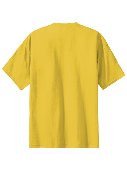 Custom Embroidered Port & Co T-Shirts  in Lemon Yellow