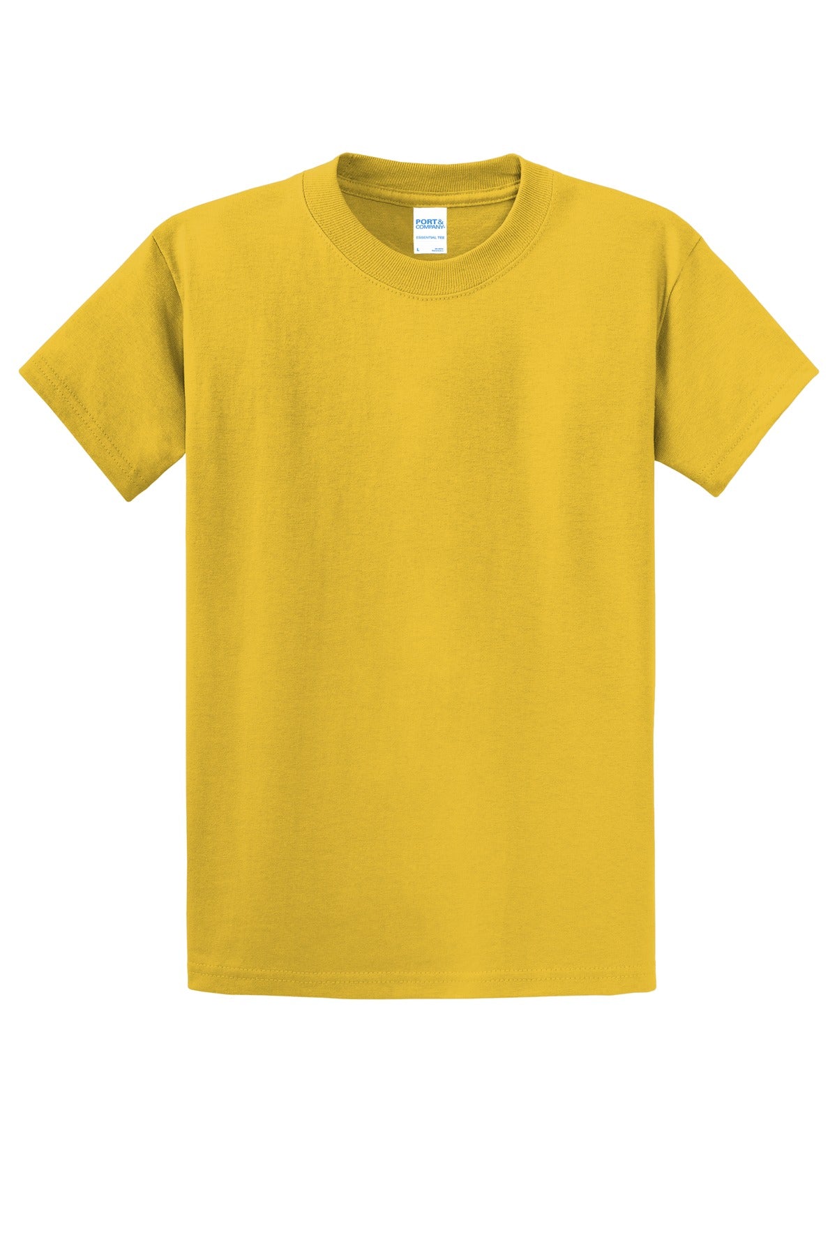 Custom Embroidered Port & Co T-Shirts  in Lemon Yellow