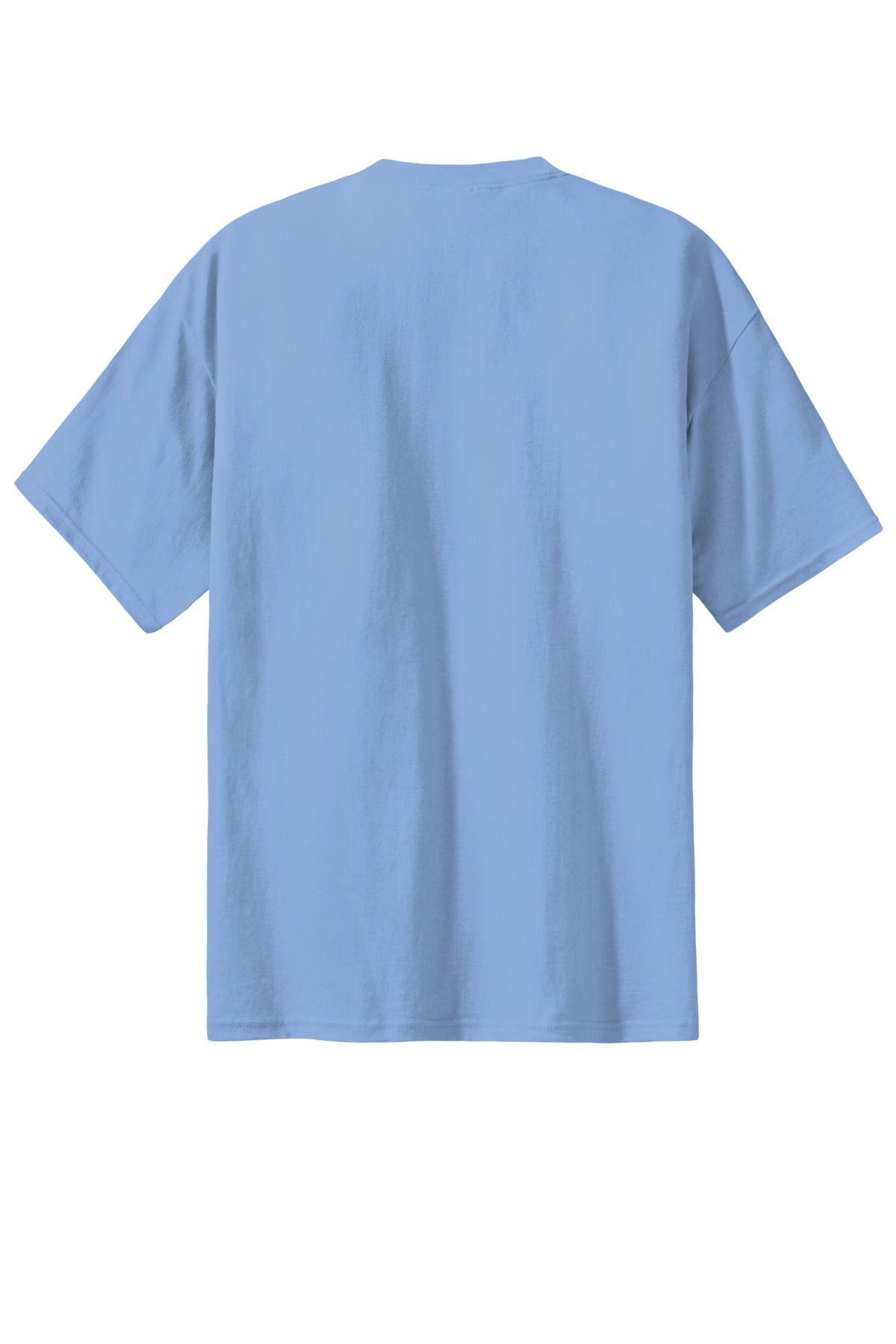 Custom Embroidered Port & Co T-Shirts  in Light Blue