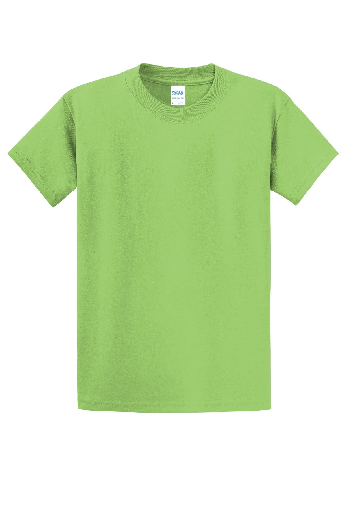 Custom Embroidered Port & Co T-Shirts  in Lime