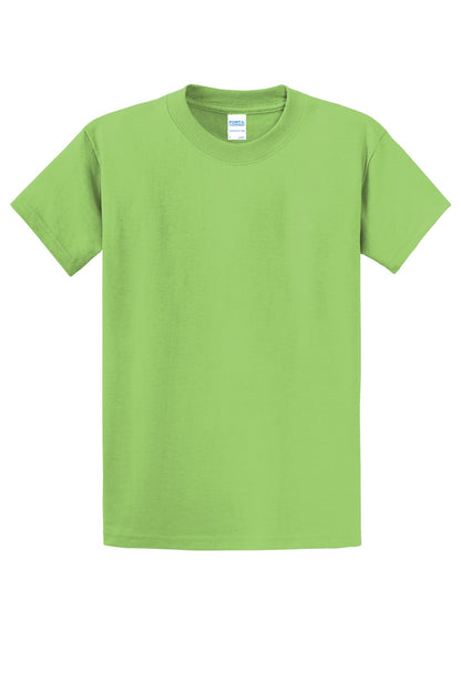 Custom Embroidered Port & Co T-Shirts  in Lime
