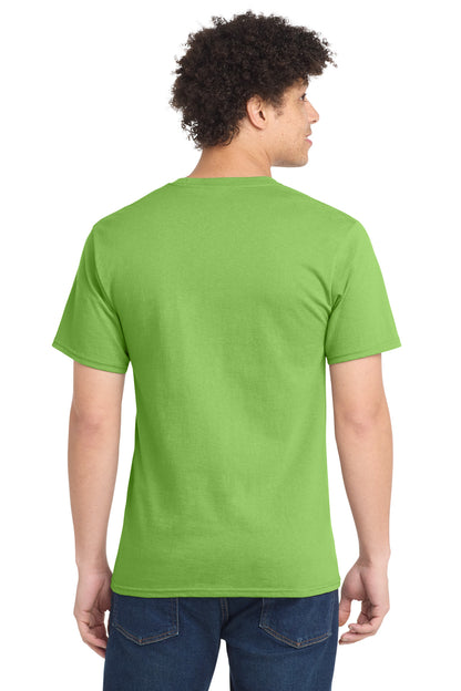 Custom Embroidered Port & Co T-Shirts  in Lime