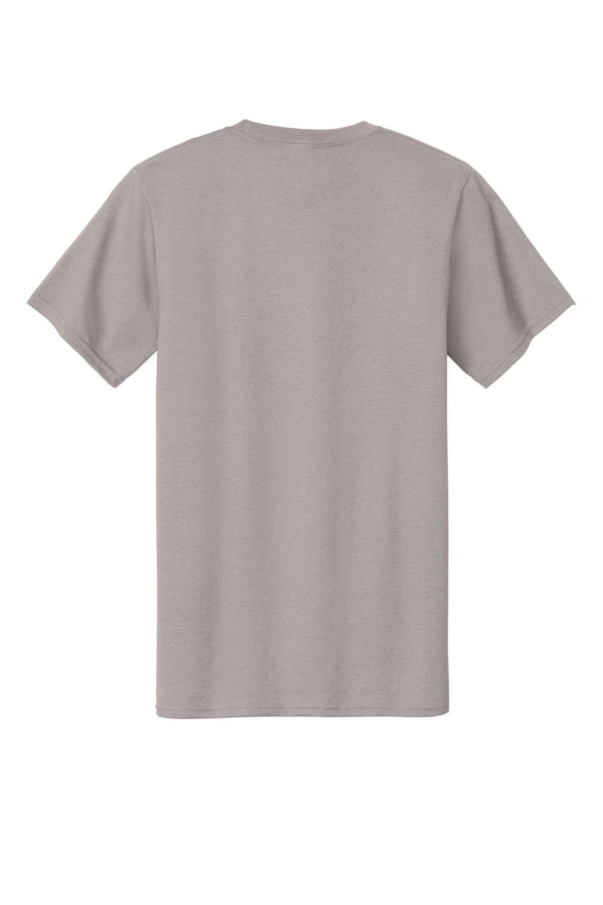 Custom Embroidered Port & Co T-Shirts  in Medium Grey