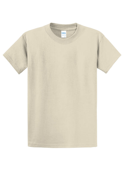 Custom Embroidered Port & Co T-Shirts  in Natural