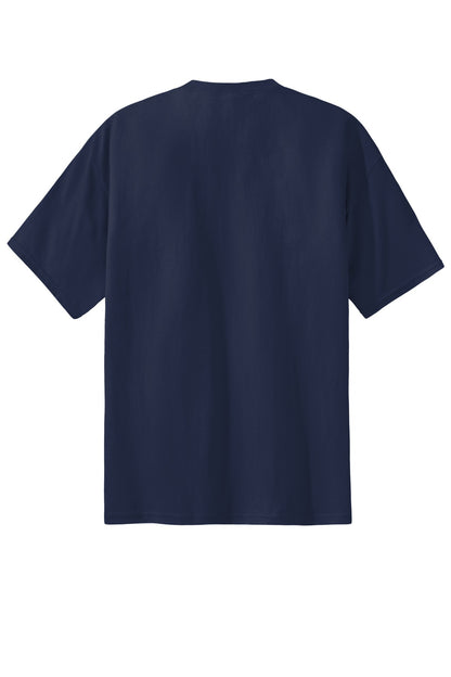 Custom Embroidered Port & Co T-Shirts  in Navy