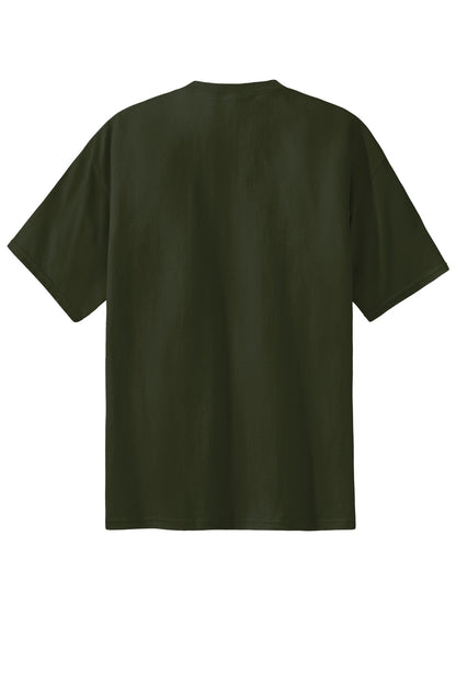 Custom Embroidered Port & Co T-Shirts  in Olive