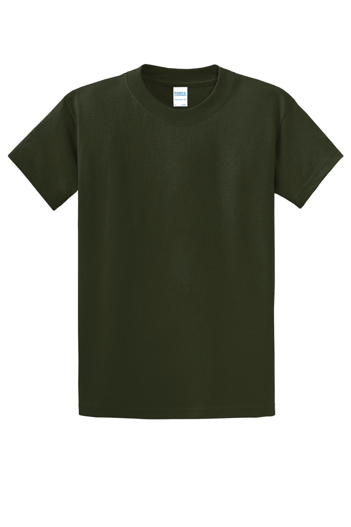 Custom Embroidered Port & Co T-Shirts  in Olive