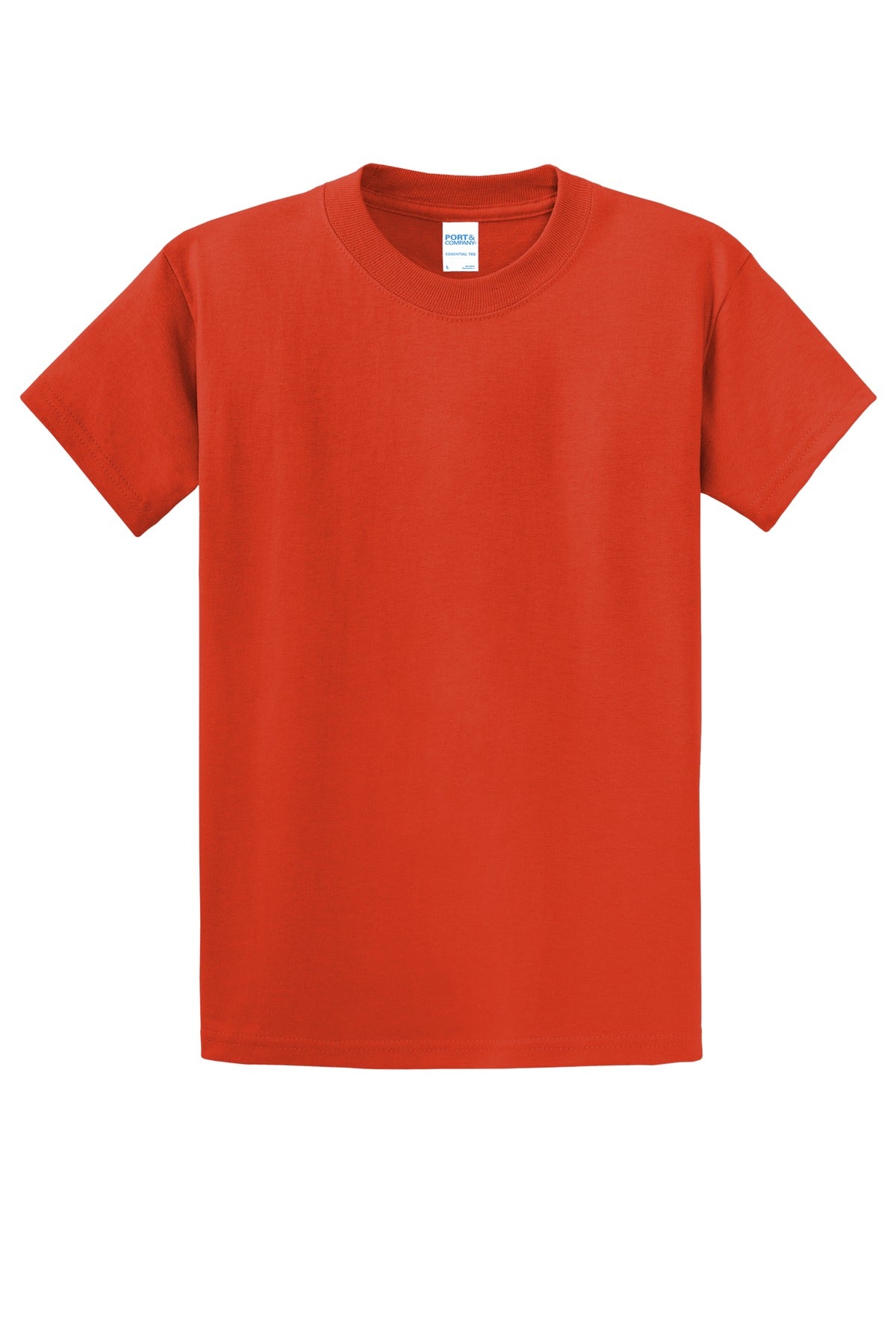 Custom Embroidered Port & Co T-Shirts  in Orange