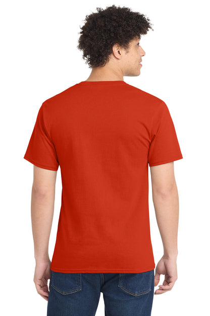 Custom Embroidered Port & Co T-Shirts  in Orange