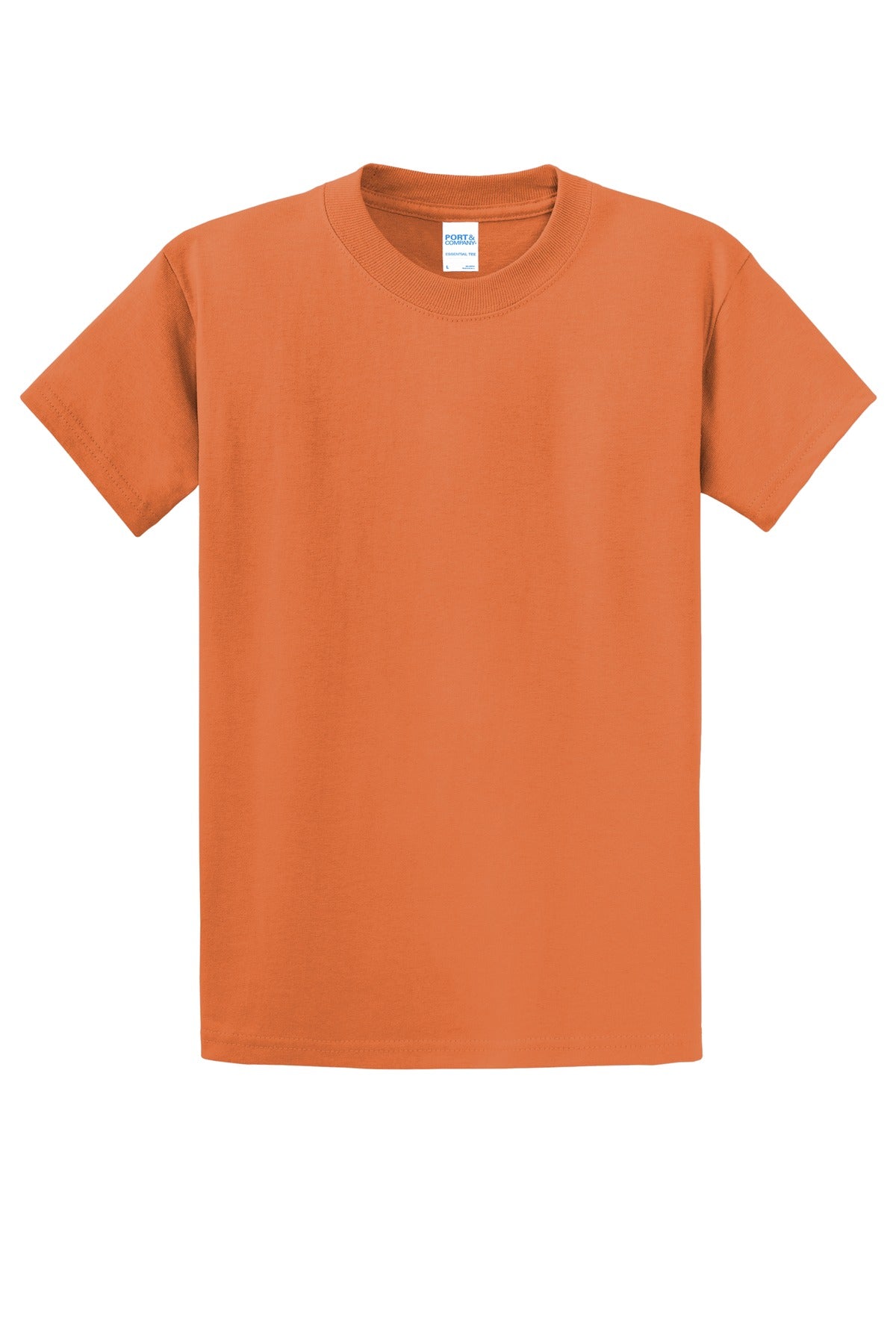 Custom Embroidered Port & Co T-Shirts  in Orange Sherbet