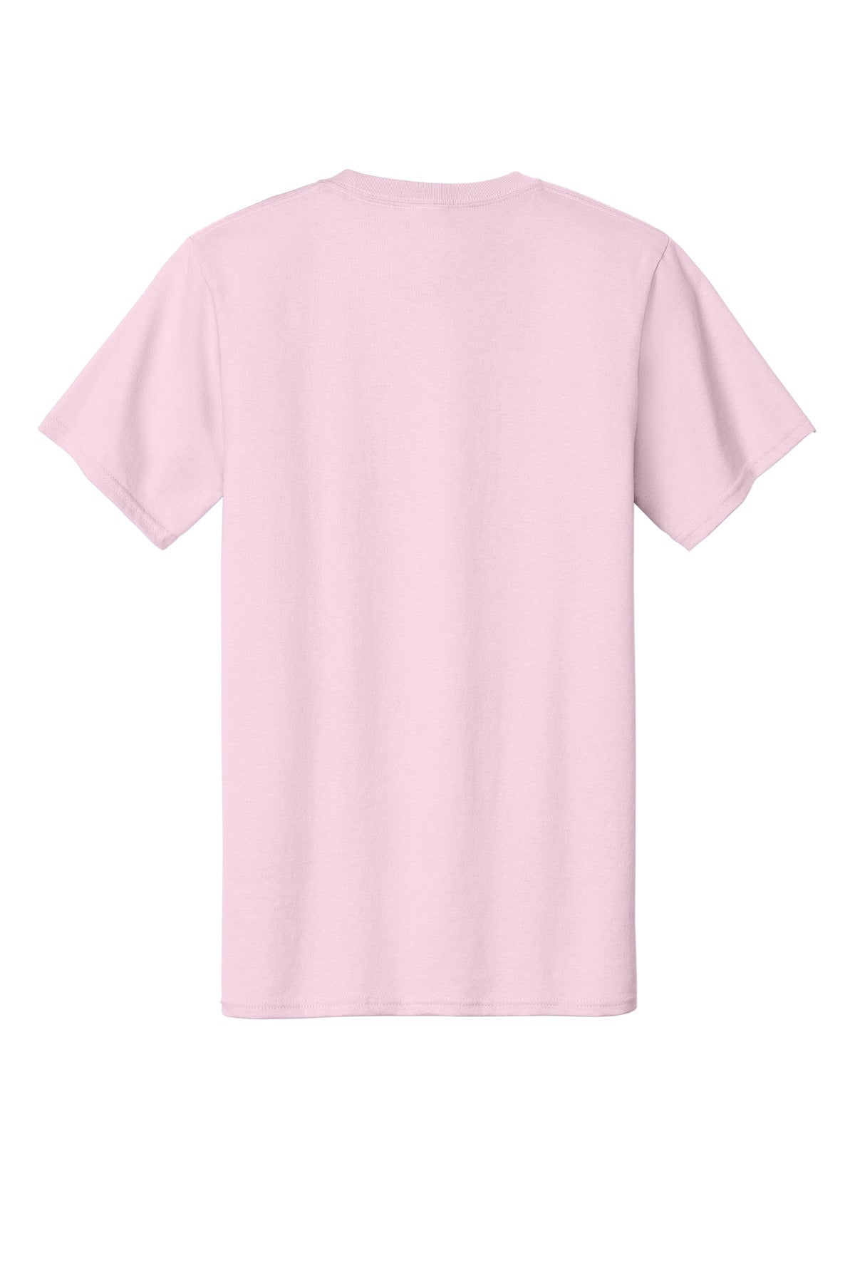 Custom Embroidered Port & Co T-Shirts  in Pale Pink