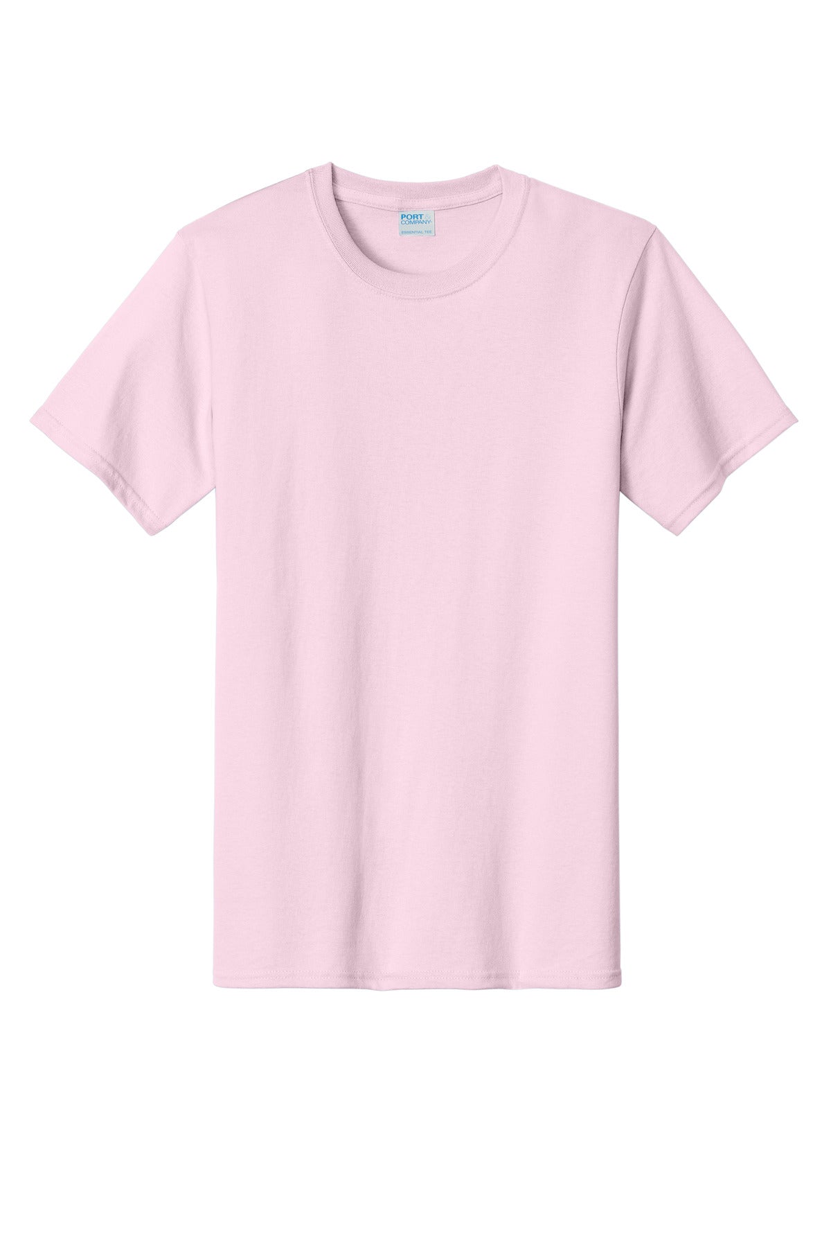Custom Embroidered Port & Co T-Shirts  in Pale Pink