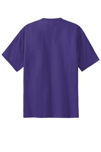 Custom Embroidered Port & Co T-Shirts  in Purple