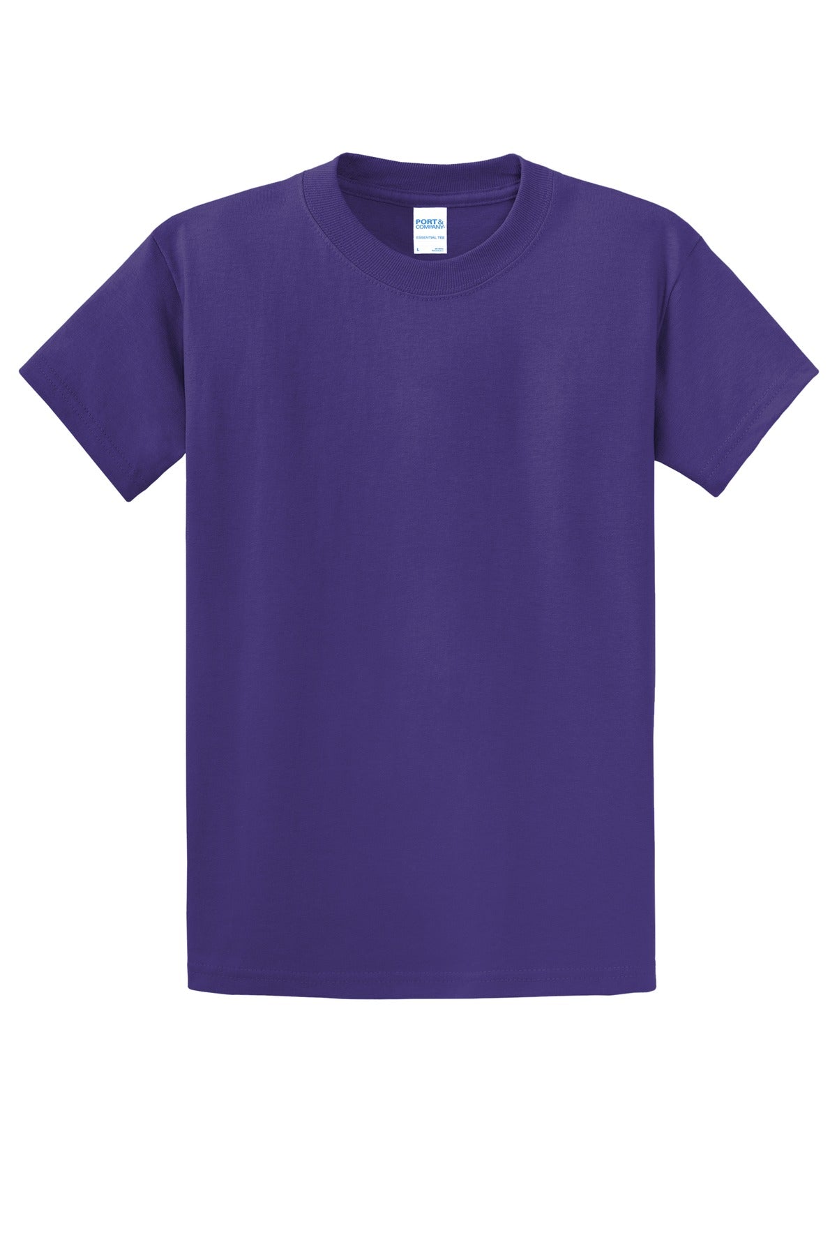 Custom Embroidered Port & Co T-Shirts  in Purple