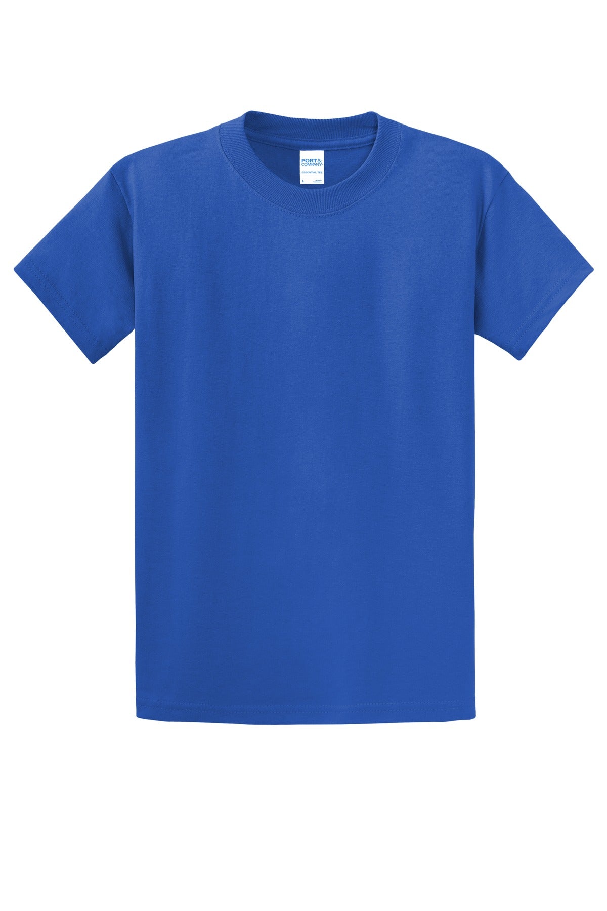 Custom Embroidered Port & Co T-Shirts  in Royal