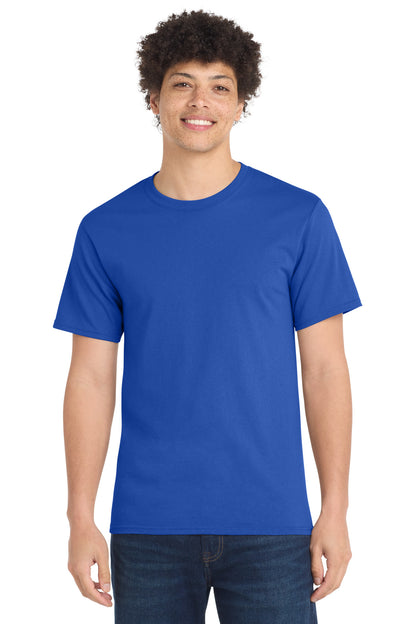 Custom Embroidered Port & Co T-Shirts  in Royal