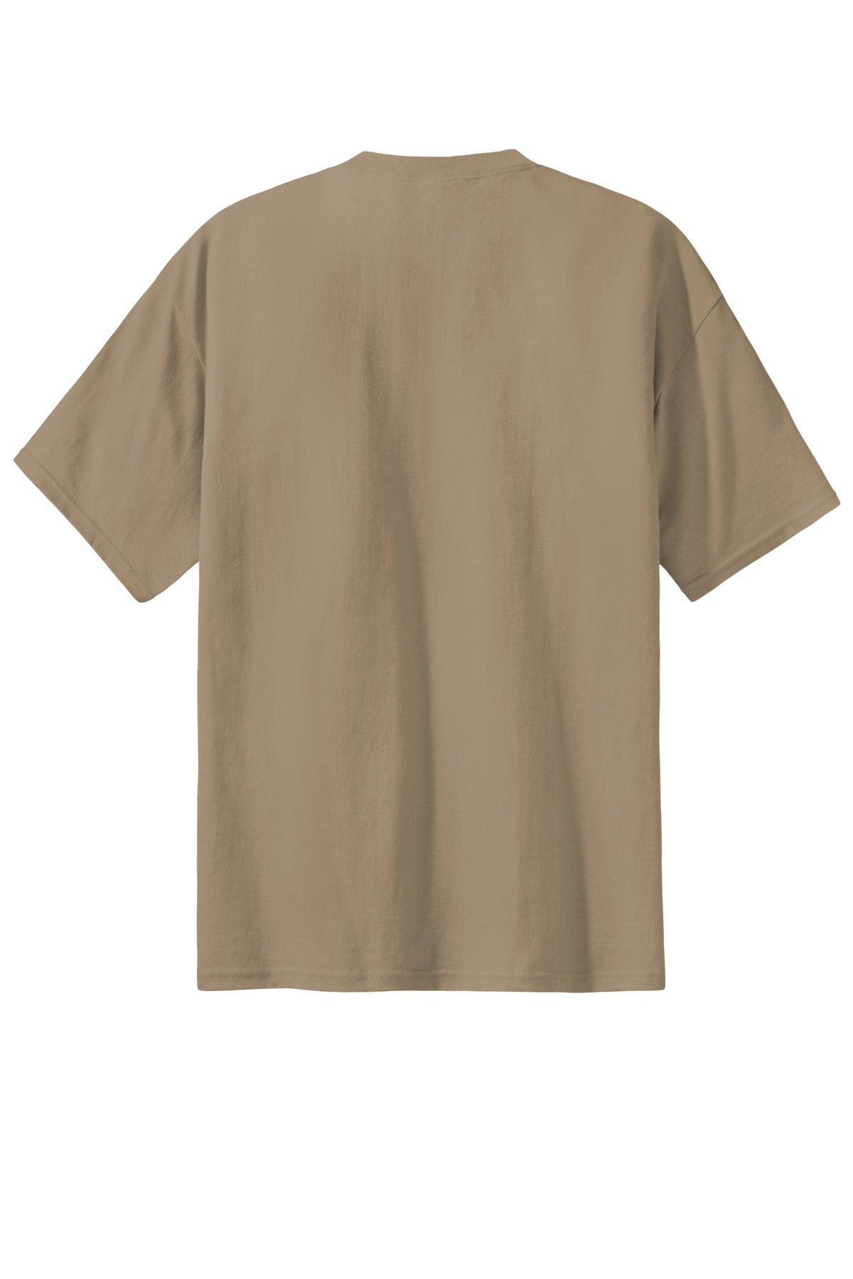 Custom Embroidered Port & Co T-Shirts  in Sand