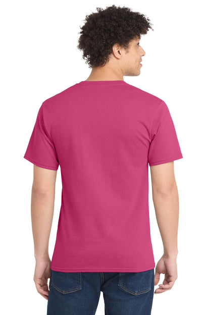 Custom Embroidered Port & Co T-Shirts  in Sangria