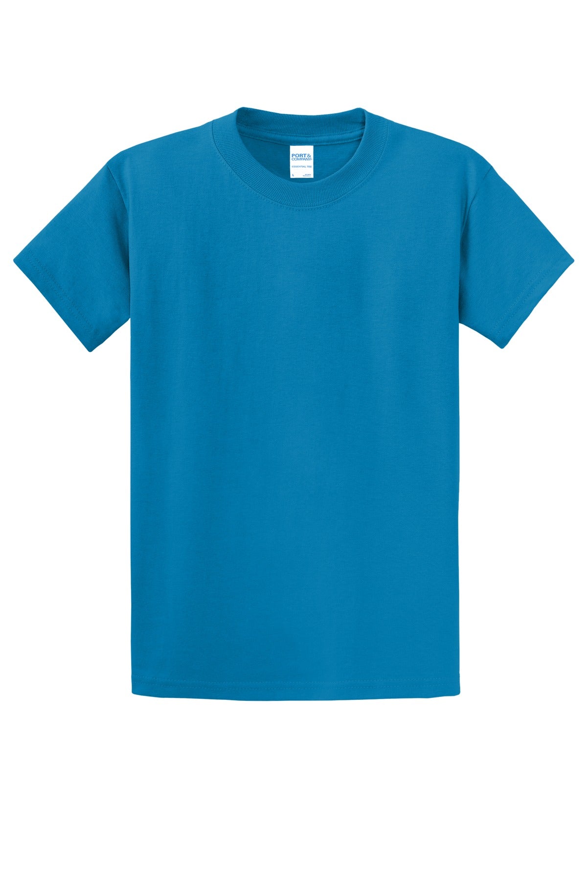 Custom Embroidered Port & Co T-Shirts  in Sapphire