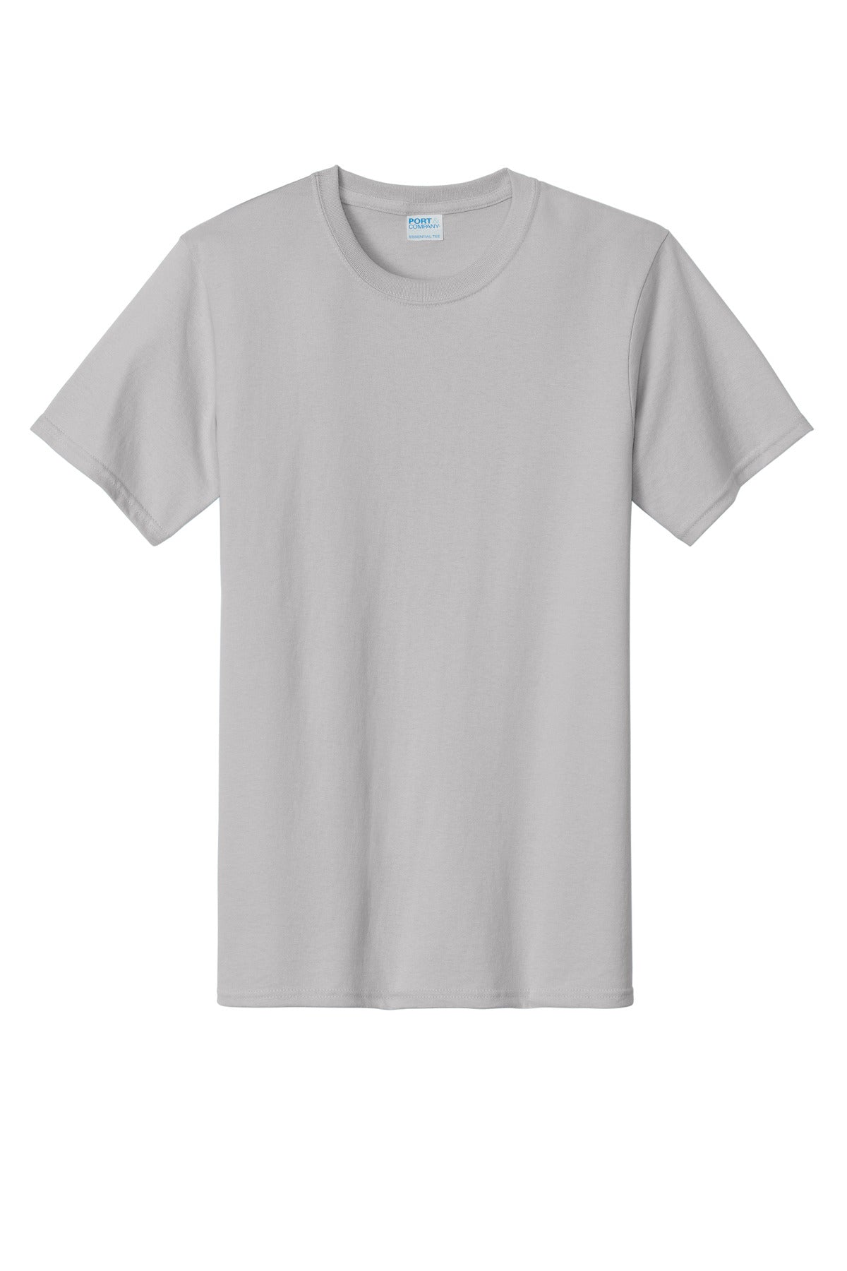 Custom Embroidered Port & Co T-Shirts  in Silver