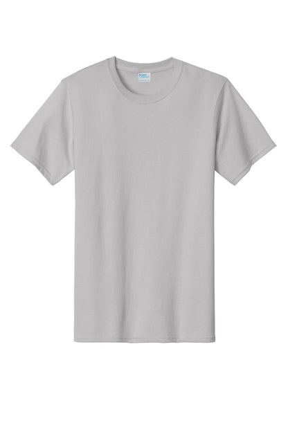 Custom Embroidered Port & Co T-Shirts  in Silver