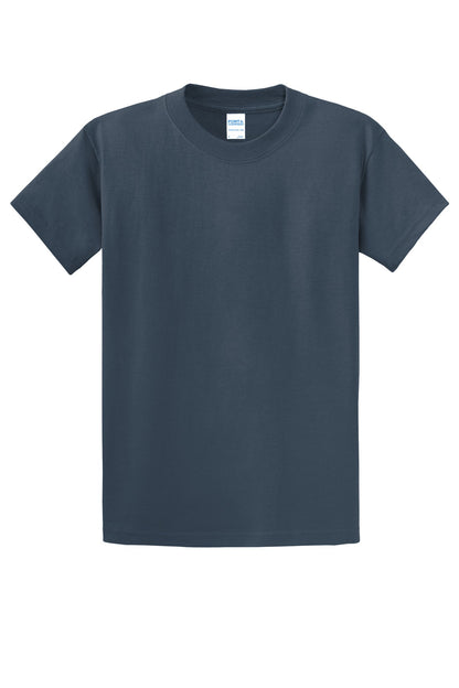 Custom Embroidered Port & Co T-Shirts  in Steel Blue