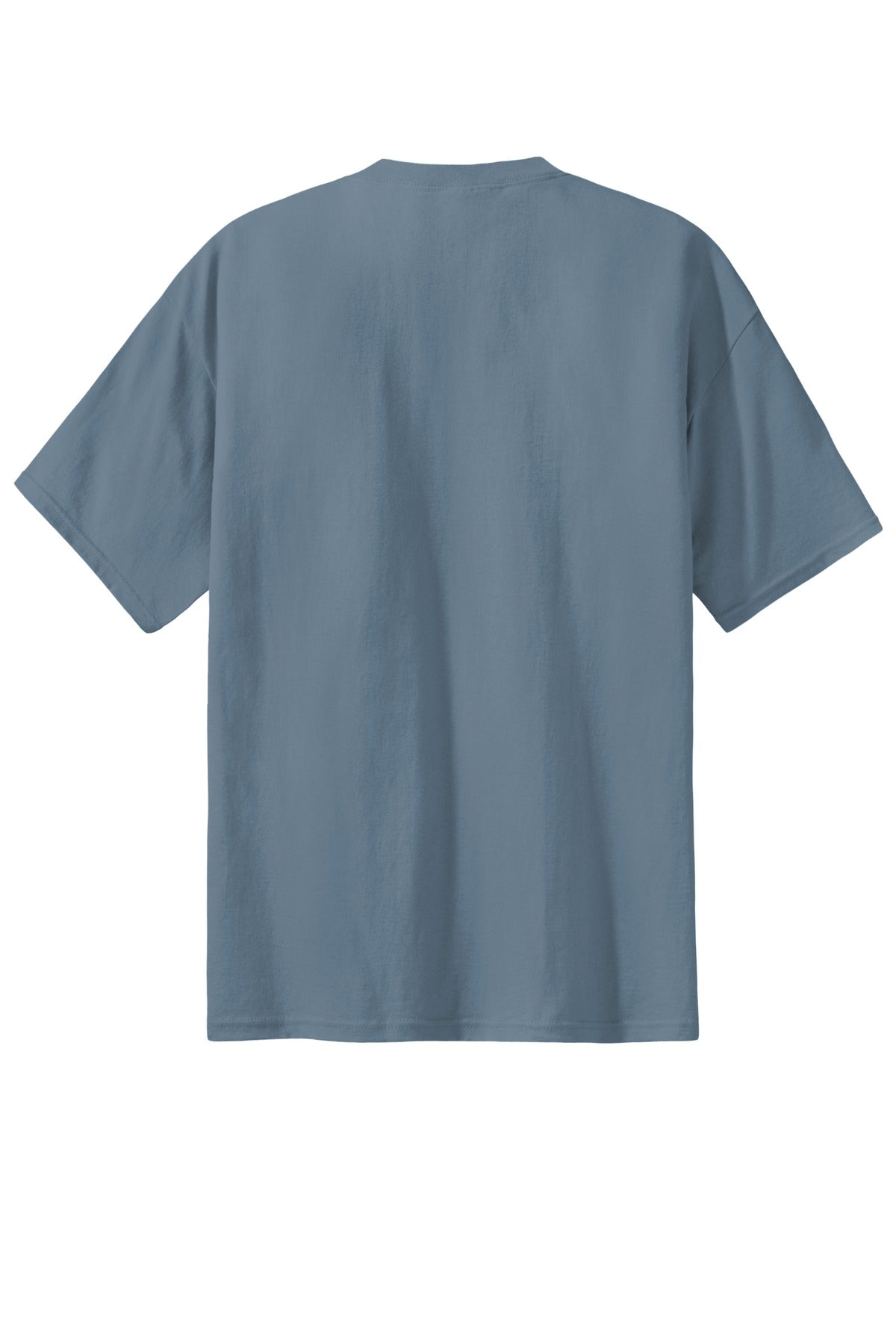 Custom Embroidered Port & Co T-Shirts  in Stonewashed Blue