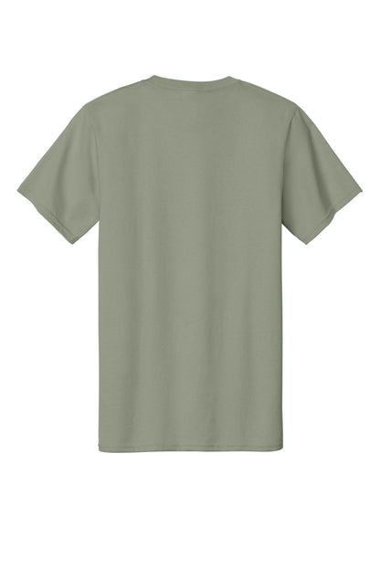 Custom Embroidered Port & Co T-Shirts  in Stonewashed Green