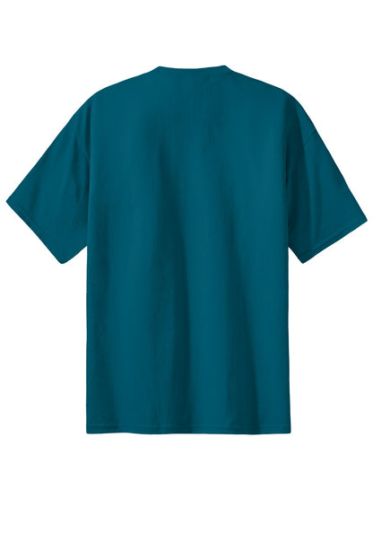 Custom Embroidered Port & Co T-Shirts  in Teal