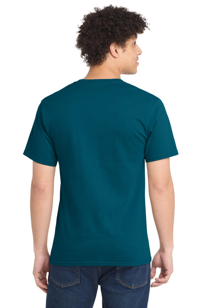 Custom Embroidered Port & Co T-Shirts  in Teal
