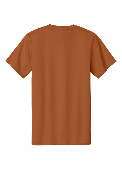 Custom Embroidered Port & Co T-Shirts  in Texas Orange
