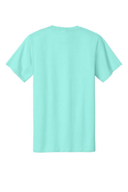Custom Embroidered Port & Co T-Shirts  in True Celadon