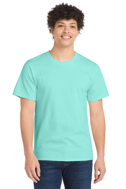 Custom Embroidered Port & Co T-Shirts  in True Celadon