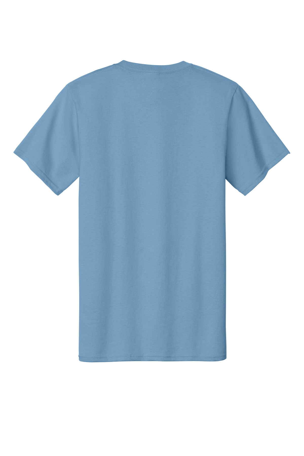 Custom Embroidered Port & Co T-Shirts  in Tundra Blue