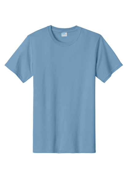 Custom Embroidered Port & Co T-Shirts  in Tundra Blue
