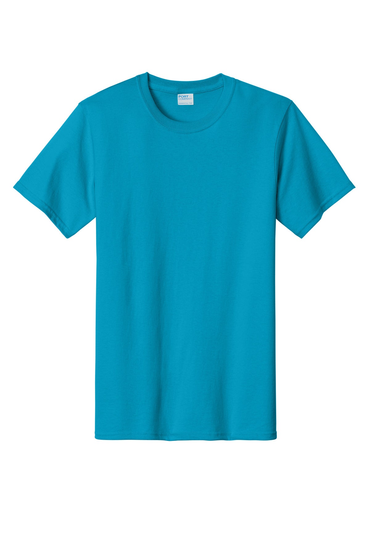 Custom Embroidered Port & Co T-Shirts  in Turquoise
