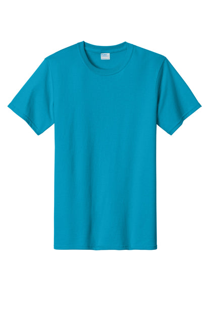 Custom Embroidered Port & Co T-Shirts  in Turquoise