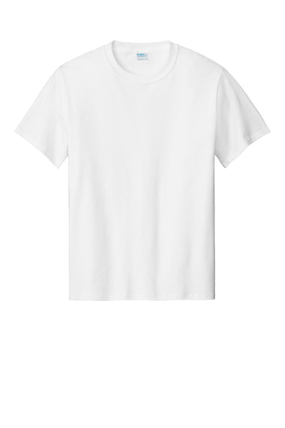 Custom Embroidered Port & Co T-Shirts  in White