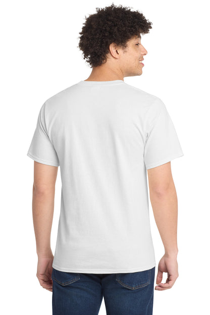 Custom Embroidered Port & Co T-Shirts  in White