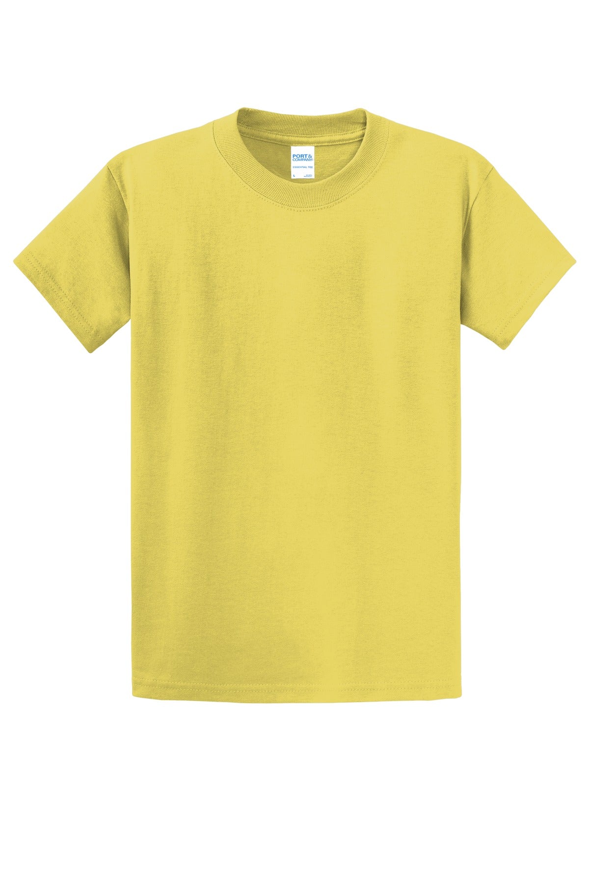 Custom Embroidered Port & Co T-Shirts  in Yellow